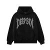 RHINESTONE HOODIE (BLACK/HEMATITE)